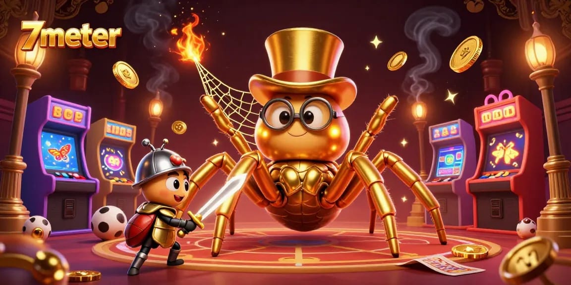 Experience thrilling sports betting strategies with 7meter in this vibrant casino scene.