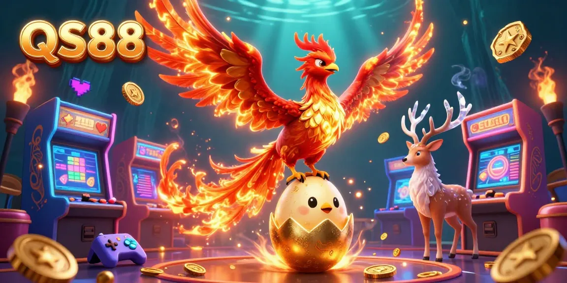 Experience exhilarating gameplay at QS88 with vibrant casino elements, showcasing excitement and dynamic action.
