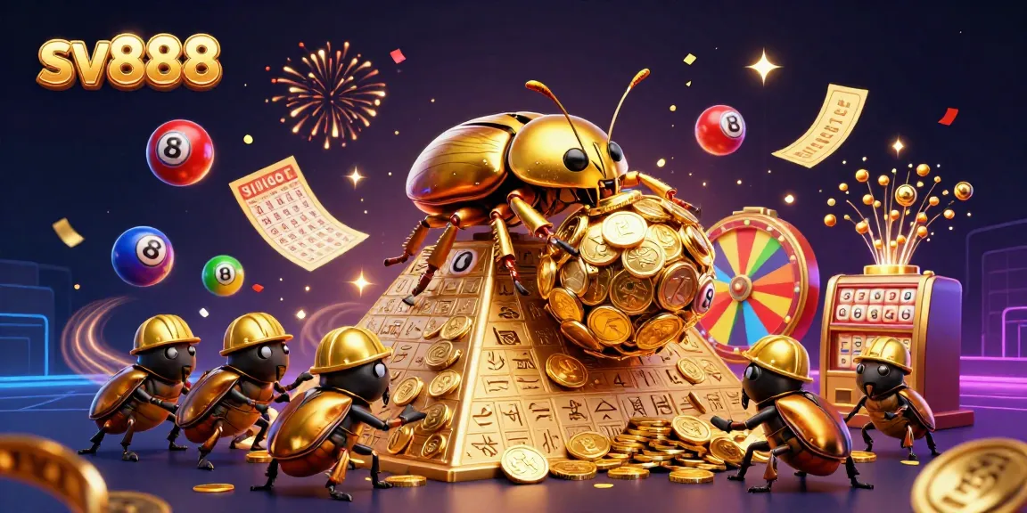 Experience the thrill of sv888 with dynamic lottery elements and vibrant casino characters.
