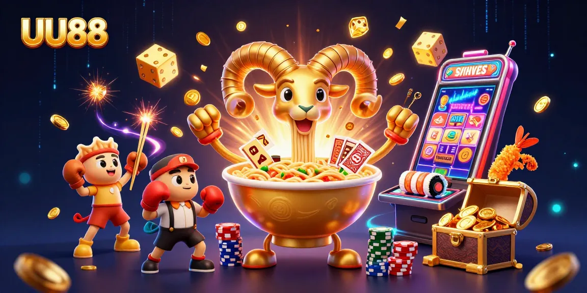 Experience UU88 with vibrant gaming action featuring dynamic characters and rich casino elements.