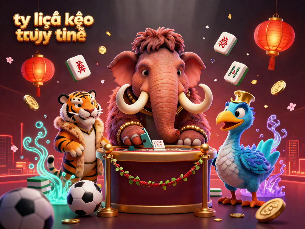 Engage with tỷ lệ kèo trực tuyến in this vibrant sports betting scene featuring dynamic characters and elements.