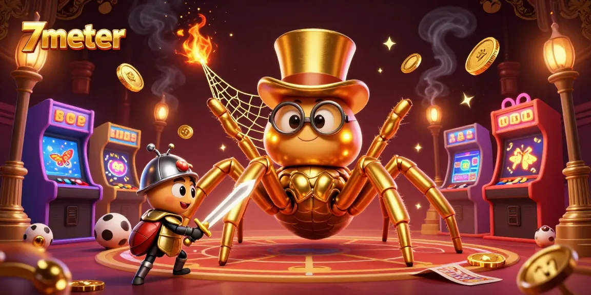 Experience thrilling sports betting strategies with 7meter in this vibrant casino scene.