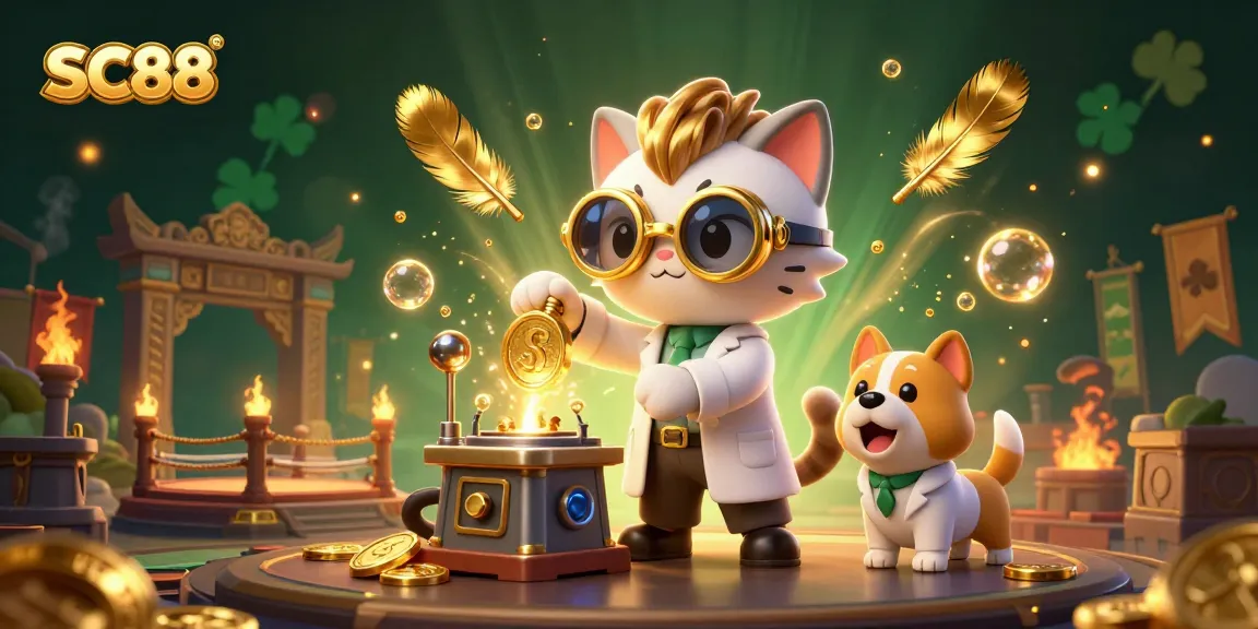 Engage with SC88's thrilling gameplay featuring mad scientist characters in a vibrant casino.