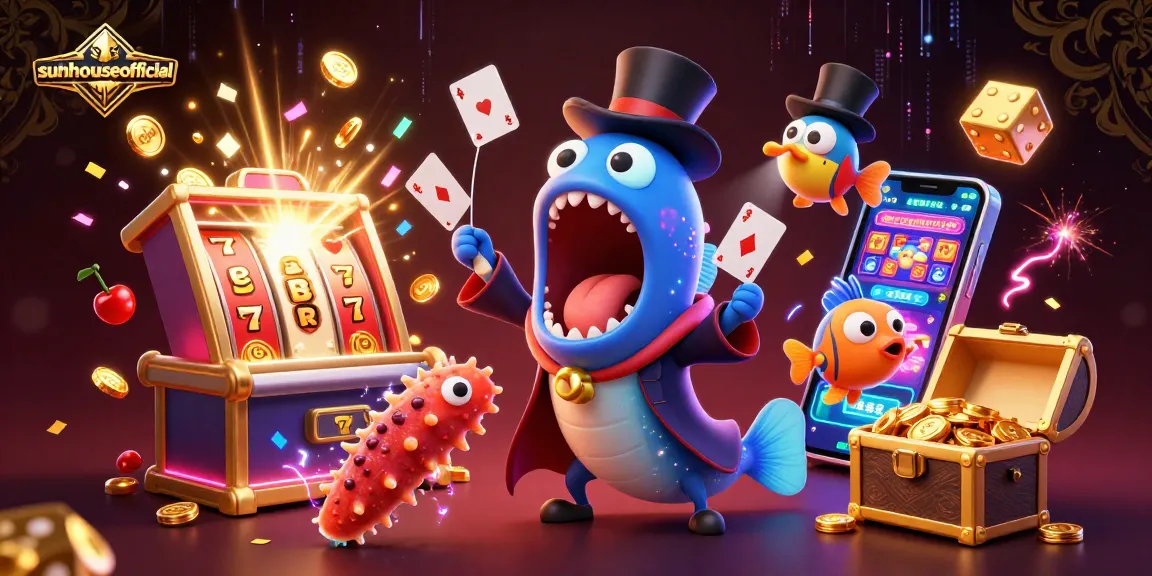 Experience the thrill of sunhouseofficial with vibrant slot action and a dazzling underwater magic performance.