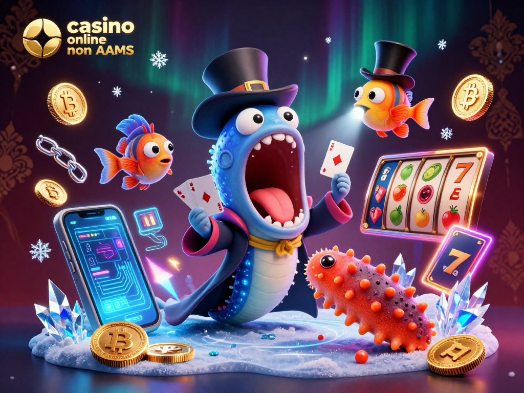 Unisci la magia del casino online non AAMS con un'illustrazione marina sorprendente.
