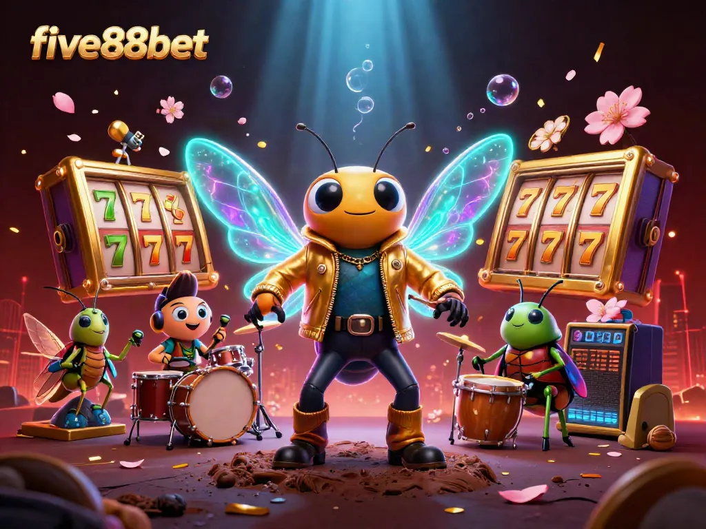 Experience winning thrills at five88bet with dynamic jackpot slots and vibrant characters in action.