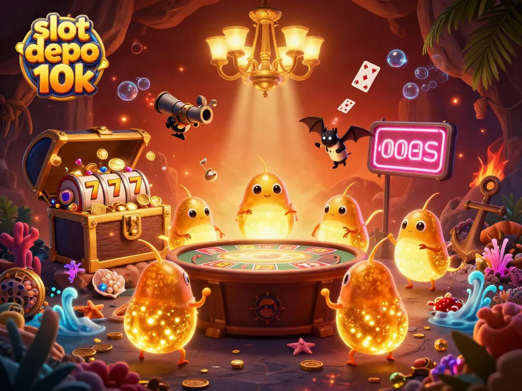 Spin to win with slot depo 10k, enjoying vibrant games in a dynamic casino setting.
