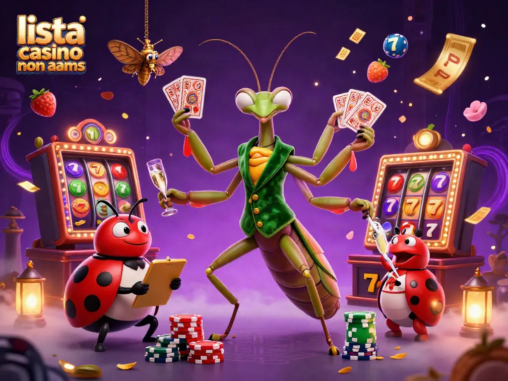 Gioca con la lista casino non AAMS, immergiti nell'azione con simboli di slot e jackpot scintillanti.