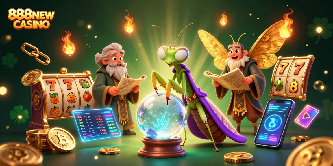 Engage with the exciting 888NEW CASINO experience through dynamic 3D illustration featuring captivating game elements.