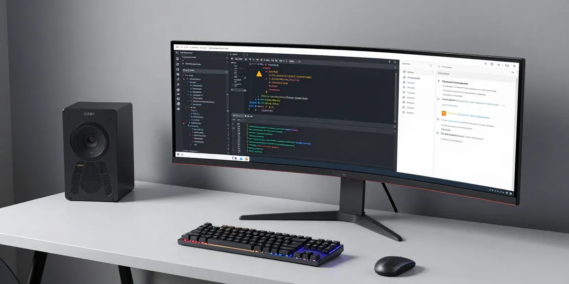 GO8 software development workspace featuring advanced coding setup and sleek design.