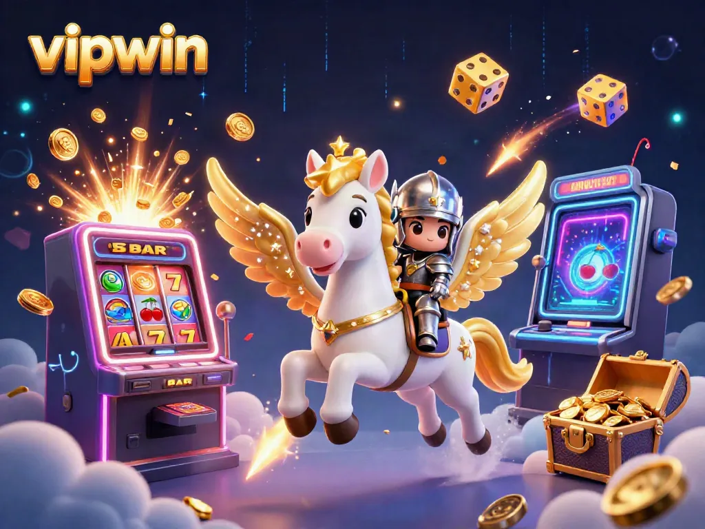 Experience thrilling gaming with vipwin's winning jackpots, vibrant slot machines, and dynamic characters in action.