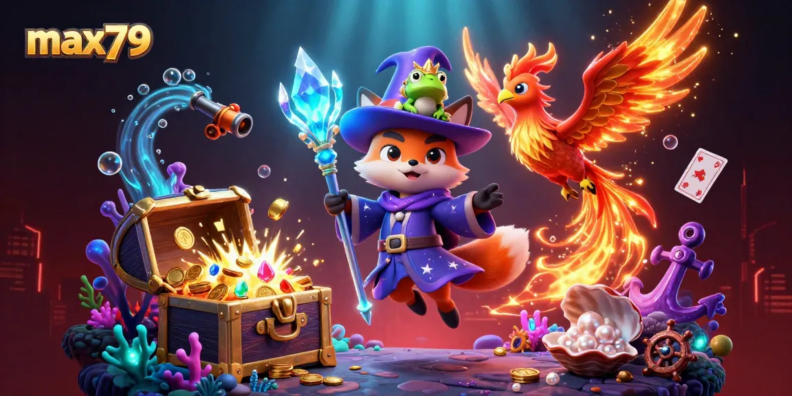Experience thrilling gameplay at max79 with a wizard, phoenix, and enchanting game elements.