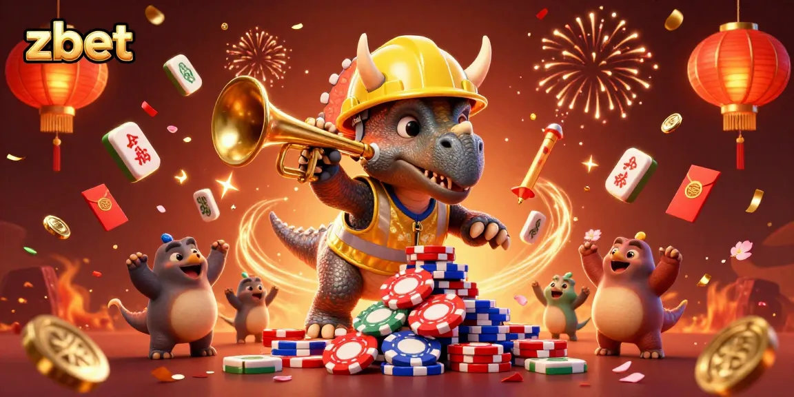 Celebrate winning moments at zbet with vibrant casino-themed 3D illustration.