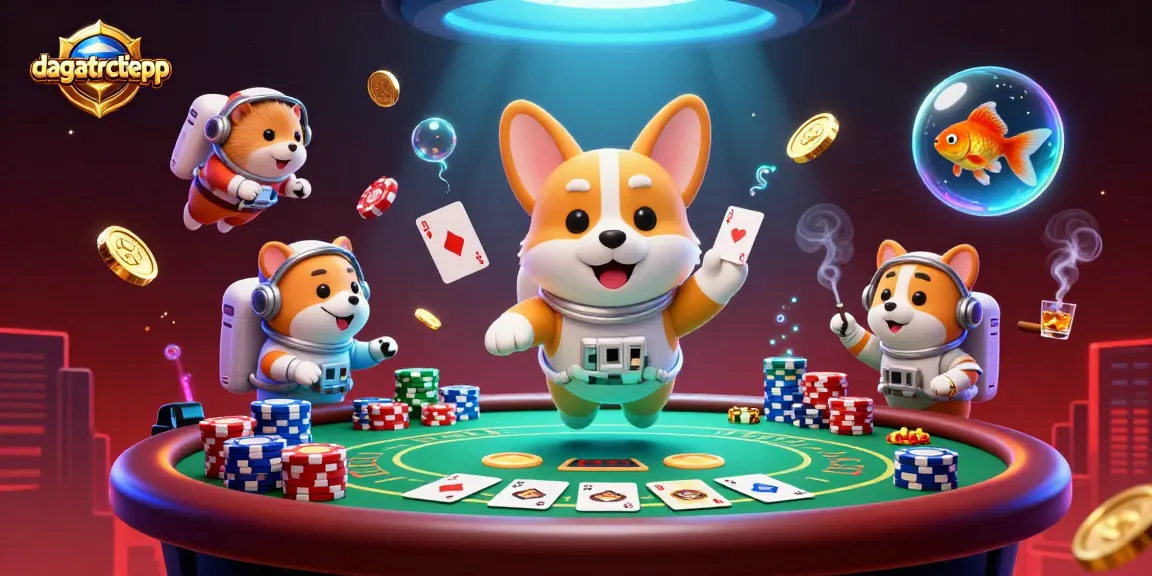 Engage with dagatructiepp in this vibrant space casino scene filled with poker action and excitement.