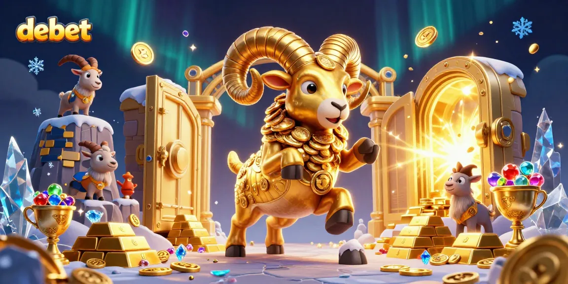 Debet guarantees thrilling 3D casino adventures with a gleaming golden ram leading the charge.