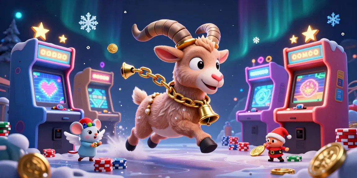 Thabet showcases a festive casino scene with cartoon characters interacting and vibrant game machines.
