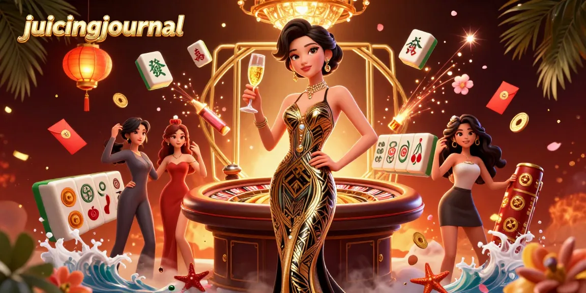 Experience thrilling gameplay with juicingjournal's glamorous casino scene featuring a stylish Asian woman.