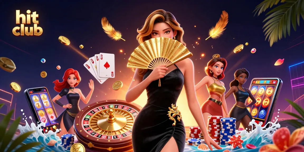 Hit club game elements burst forth, showcasing a stunning scene of casino excitement.