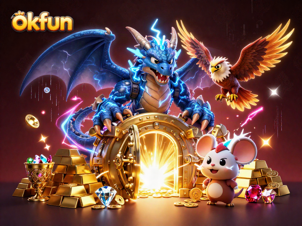 Spin to win big at okfun with thrilling dragons, vibrant treasures, and electrifying gameplay!
