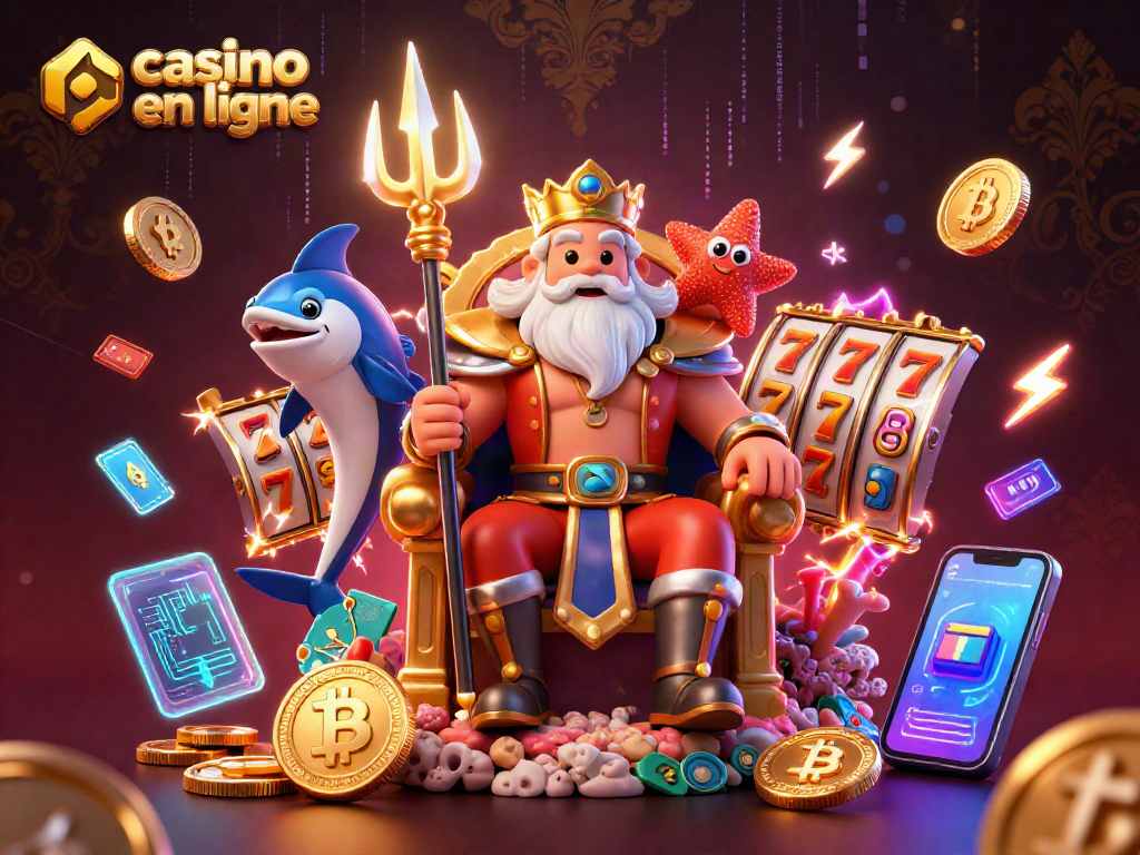 Casino en ligne : découvrez notre illustration ludique avec des jeux de machines à sous.