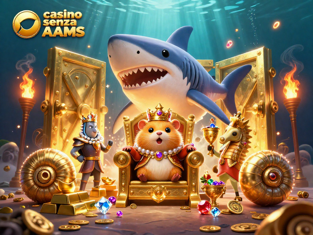Gioca nei migliori casino senza AAMS con il re dei criceti e i suoi tesori d'oro.