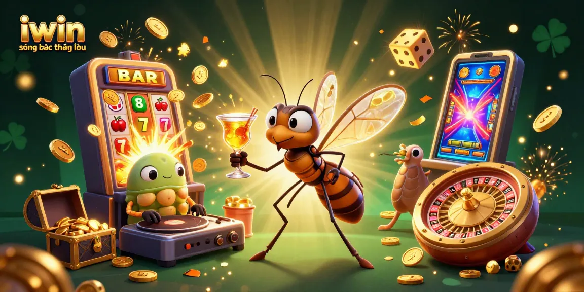 Experience the thrill of iwin sòng bạc thượng lưu with dynamic casino elements and vibrant illustrations.
