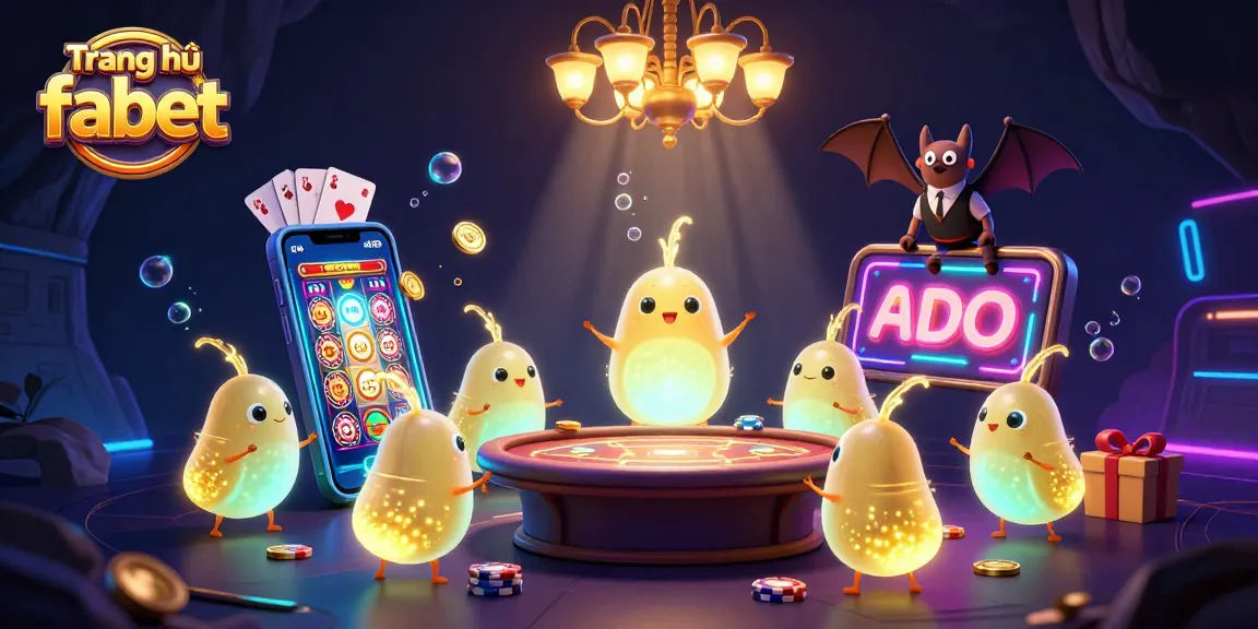 Experience thrilling gaming at Trang chủ fabet with glowworms lighting an enchanting casino scene.