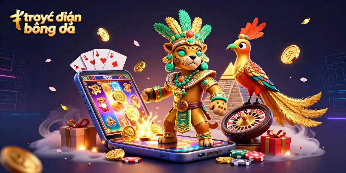 Experience thrilling trực tiếp bóng đá action with vibrant casino elements dynamically showcased.