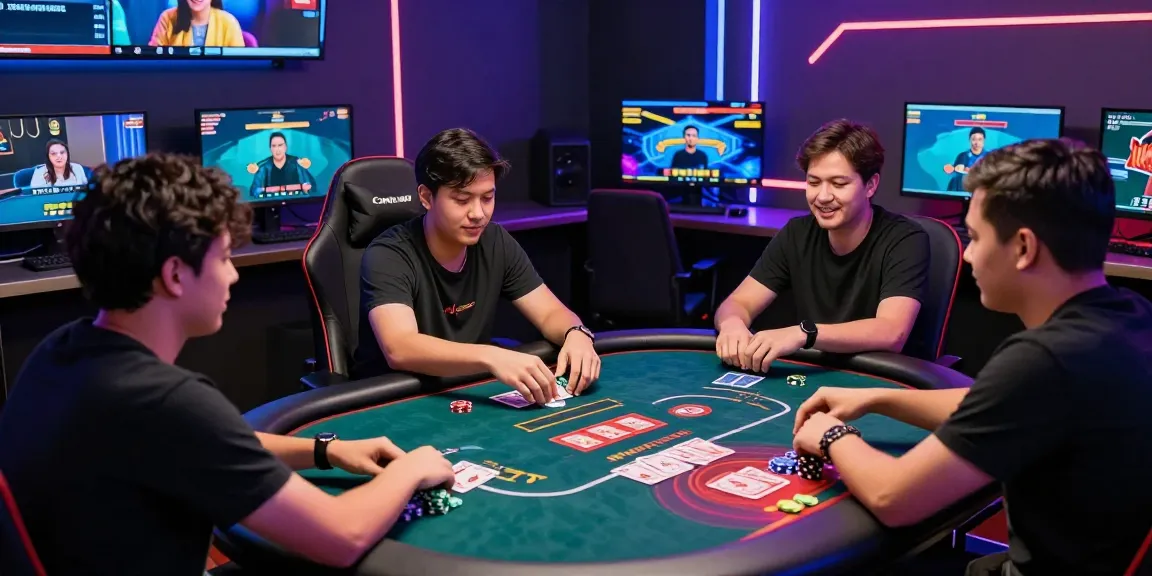 Engaging scene of players enjoying Game Poker Uang Asli Dominobet in a vibrant online environment.