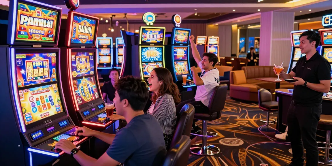 Exciting slot gaming scene showcasing Link Slot Gacor Kartupoker engagement and vibrant casino atmosphere.