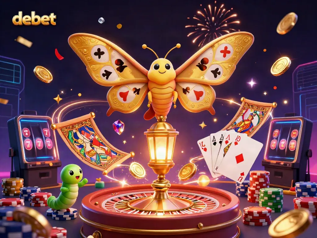 Experience debet's vibrant gaming world with enchanting characters and dynamic casino elements.