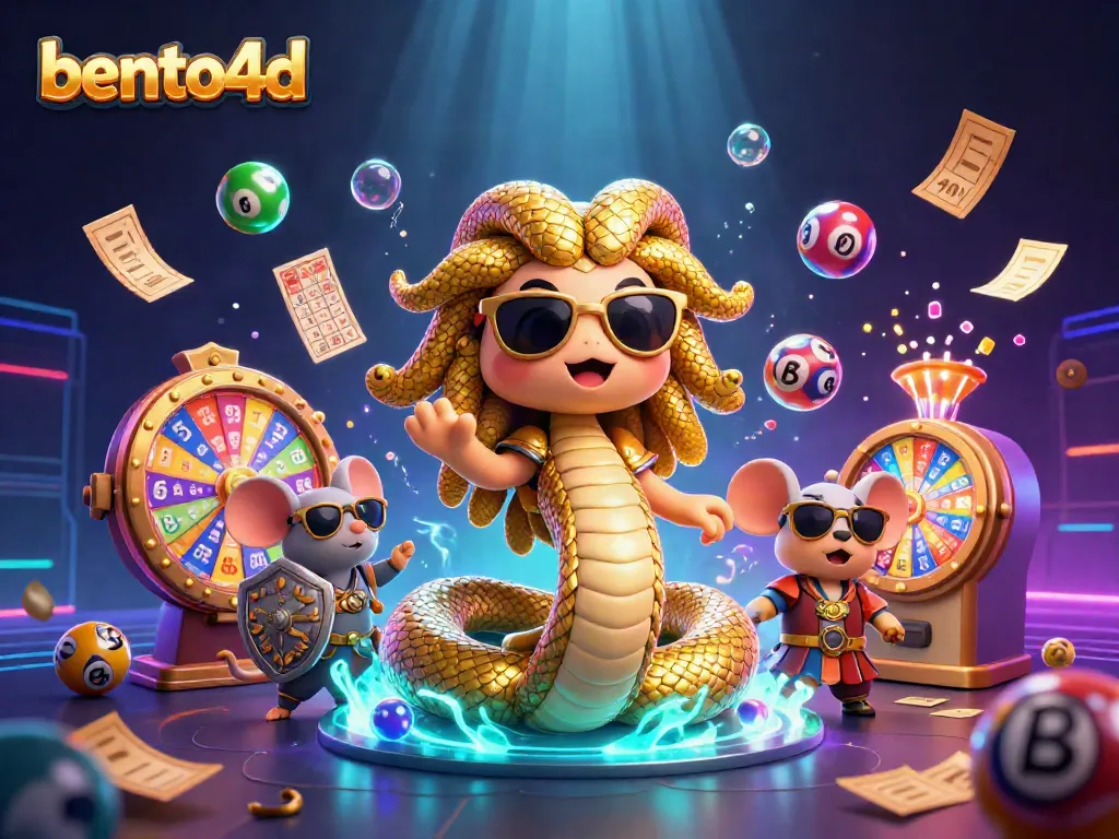 Engage with bento4d through a vibrant lottery scene featuring dynamic game elements.