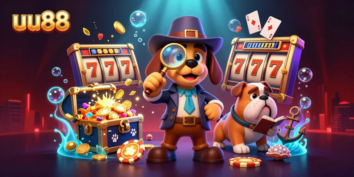 Join the adventures at uu88 in a vibrant casino world with detectives and treasure clues.
