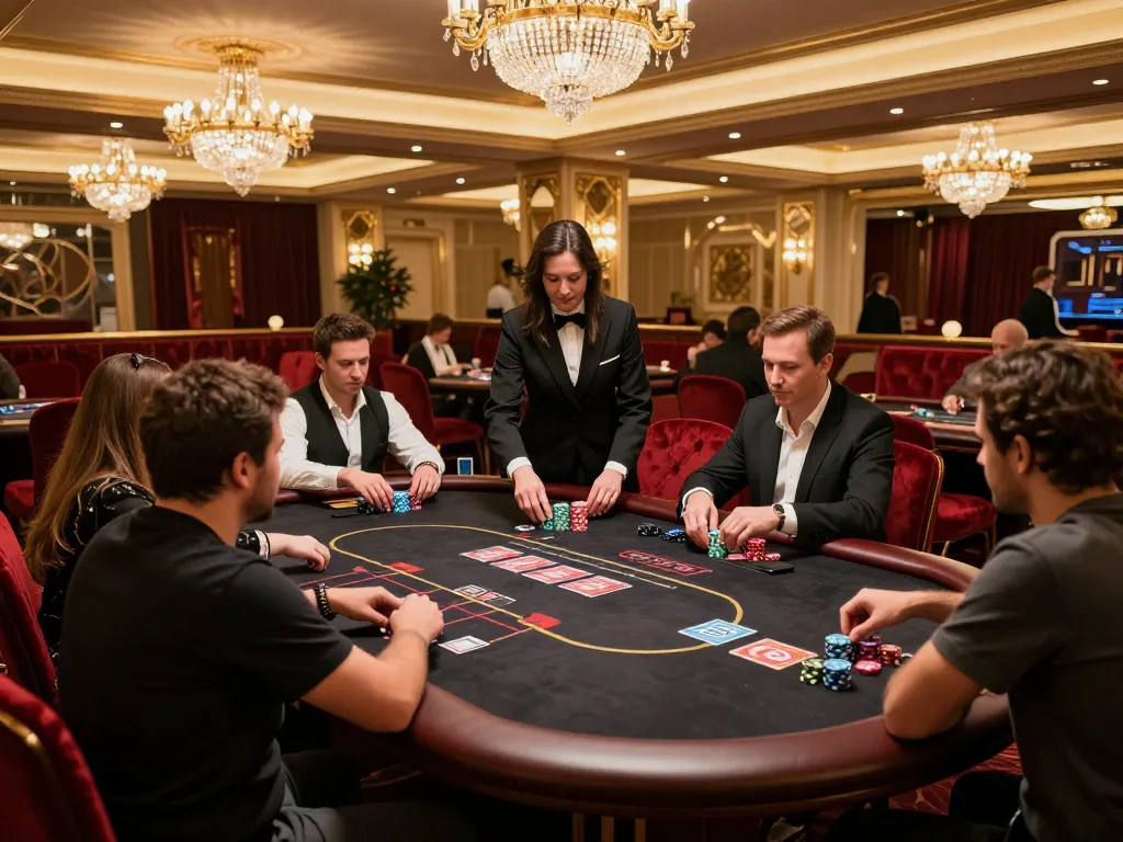 Experience high-stakes gameplay with SC88 vip in a luxurious casino VIP area, elegant decor enhancing the ambiance.