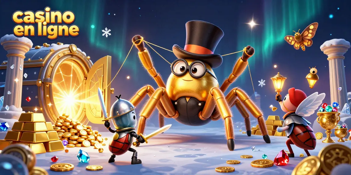 Jouez parmi les meilleurs jeux de casino en ligne avec un décor magique, incluant des trésors et des personnages animés