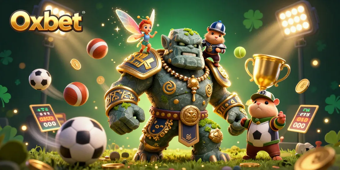 Engage with Oxbet's exhilarating gaming scene featuring a vibrant 3D casino adventure.