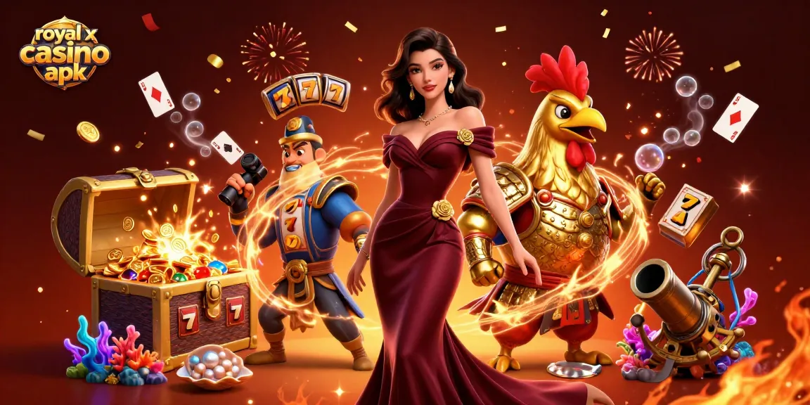 Play exciting casino games with the royal x casino apk, featuring vibrant scenes and dynamic visuals.