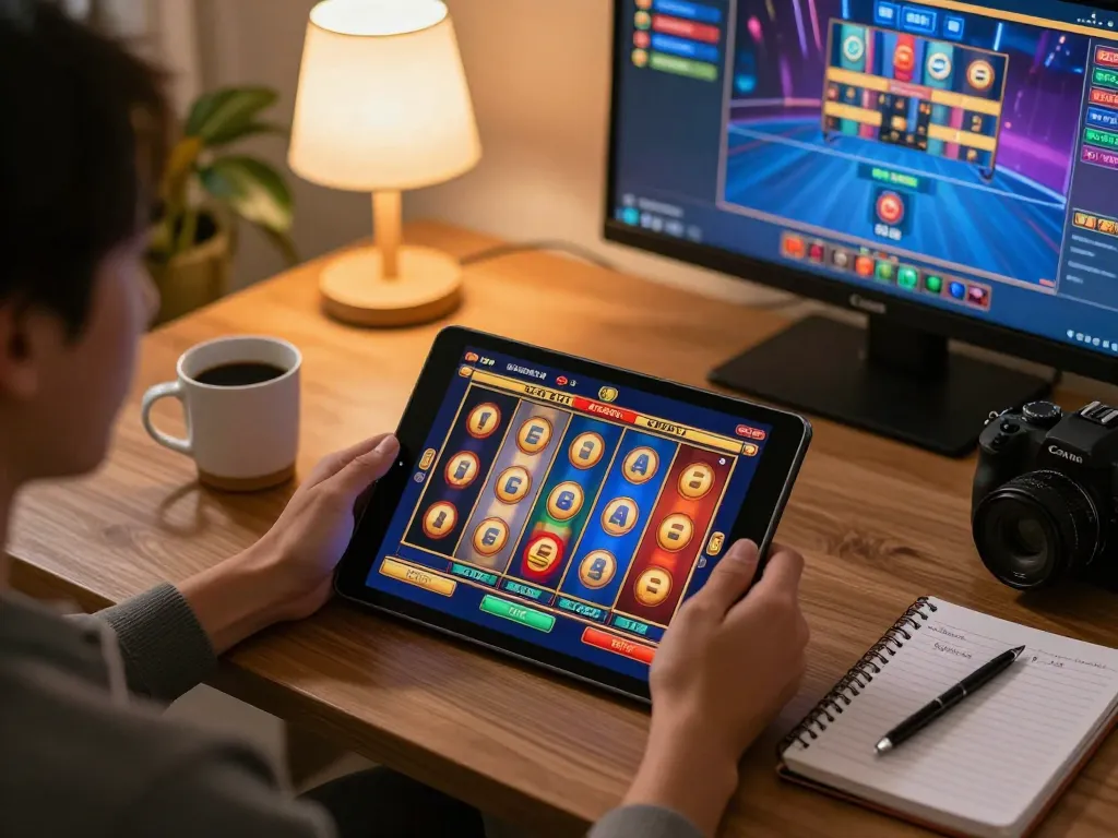 Spin the reels at organiclifetree's online casino, enjoying vibrant gameplay in a cozy setting.