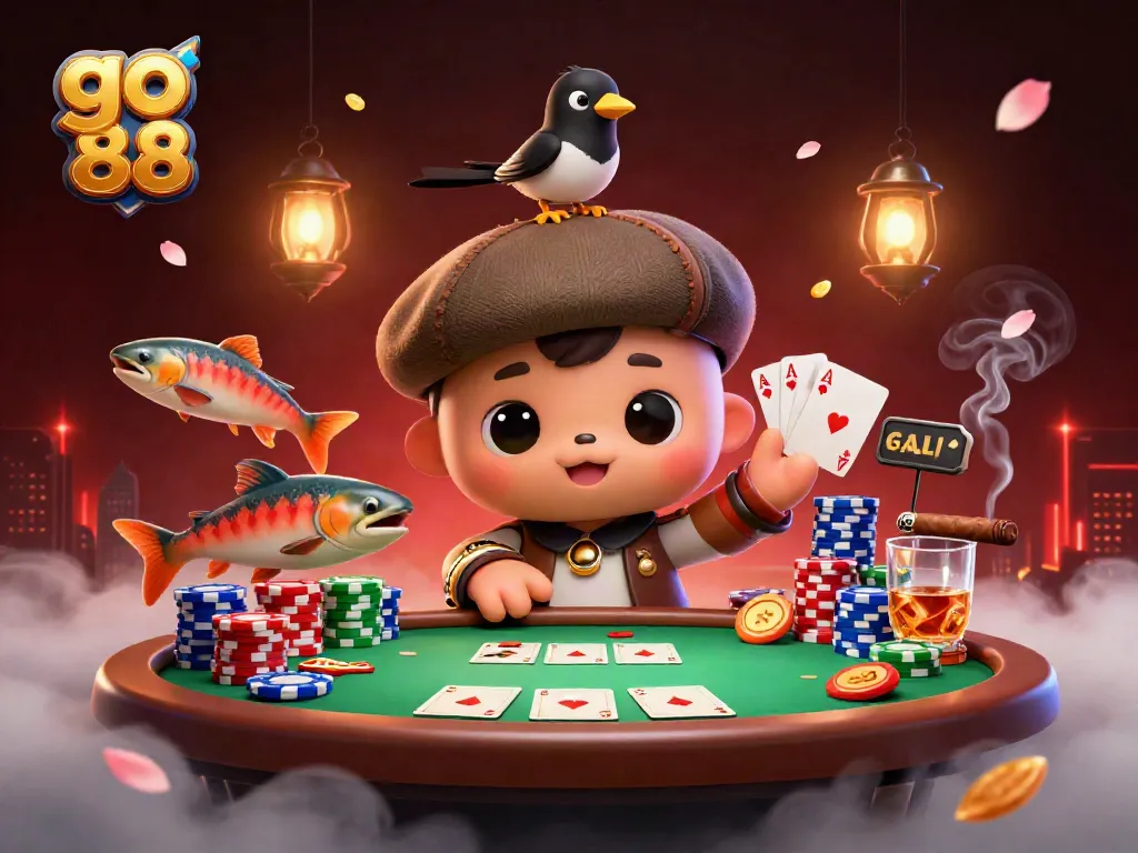 Khám phá GO 88 với hình ảnh dễ thương của Nessie, bạn có thể khám phá các bàn poker sôi động.